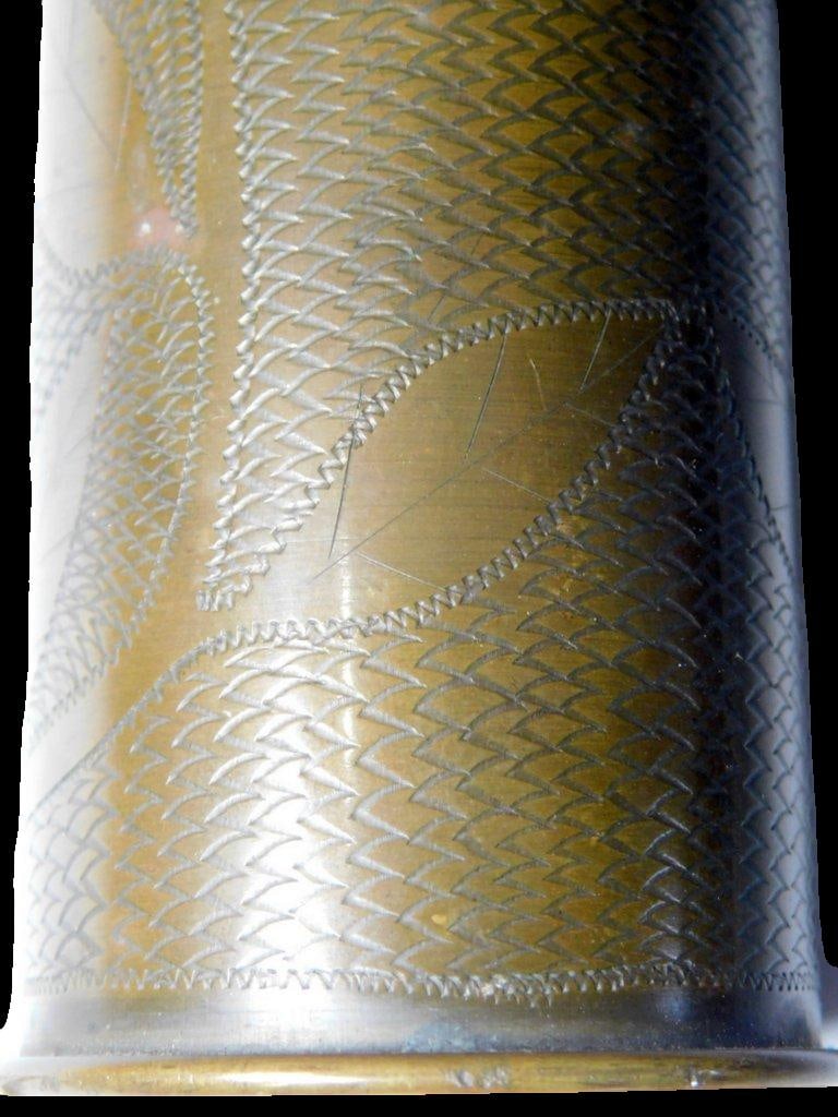 World War I Trench Art Brass Shell Case, 1918 - 9