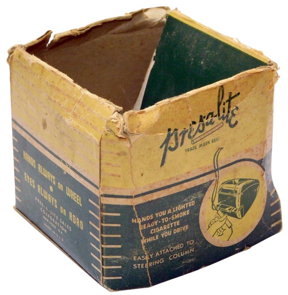 Pres-A-Lite Automatic Cigarette Lighter w/ Original Box - 14