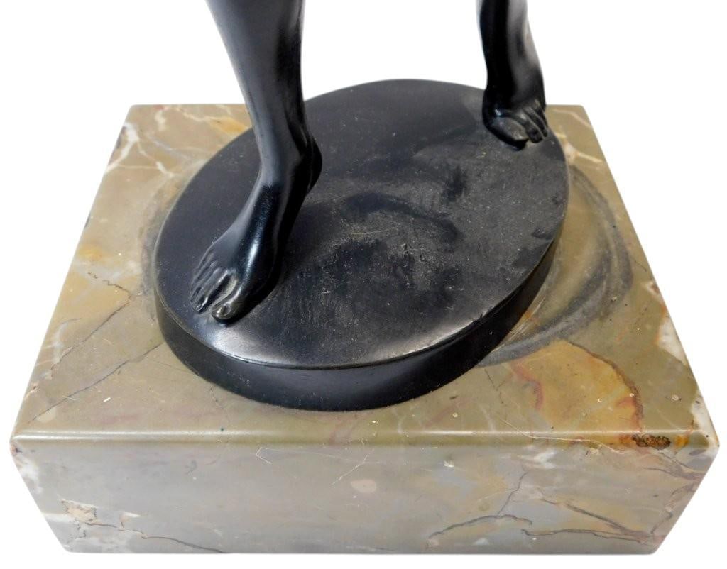 Bronze Nude Female Sculptures on Marble Bases - 13