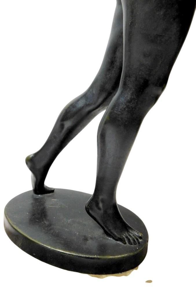 Bronze Nude Female Sculptures on Marble Bases - 4