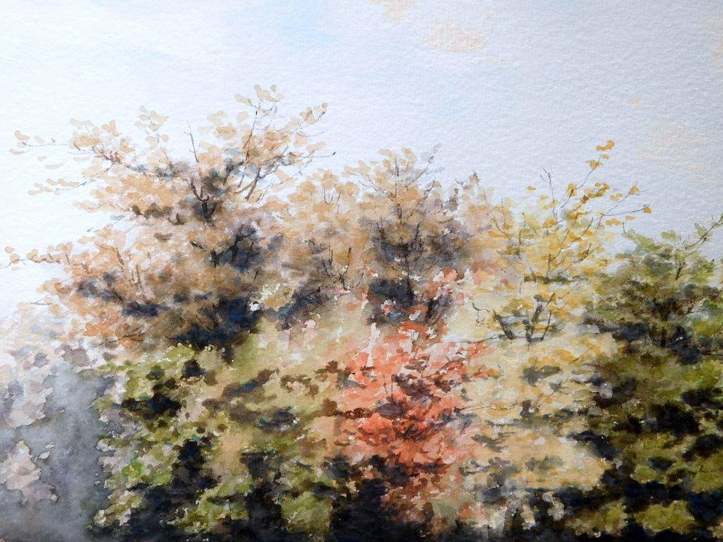 B.L. Roys 1891 Watercolor Landscape Painting, Listed Artist - 5