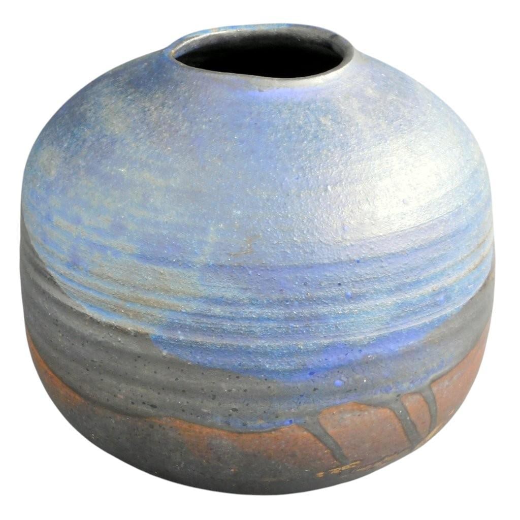 Toshiko Takaezu Glazed Stoneware Vase - 4