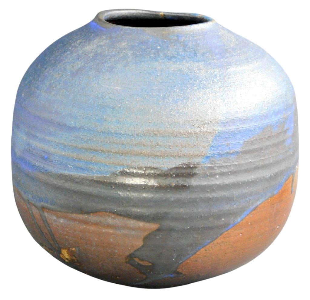 Toshiko Takaezu Glazed Stoneware Vase - 6
