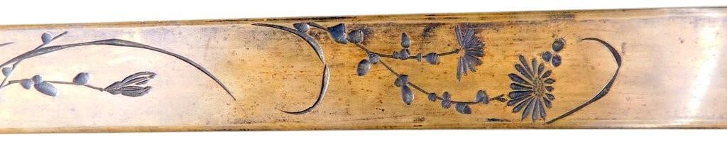 Meiji-Era (18681912) Japanese Mixed-Metal (Shakudo and Bronze) Page Turner and Letter Opener - 11