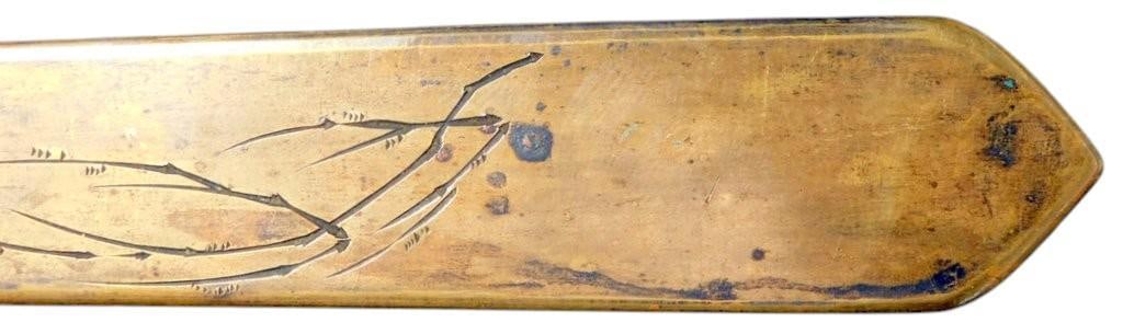 Meiji-Era (18681912) Japanese Mixed-Metal (Shakudo and Bronze) Page Turner and Letter Opener - 6