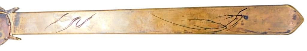 Meiji-Era (18681912) Japanese Mixed-Metal (Shakudo and Bronze) Page Turner and Letter Opener - 7