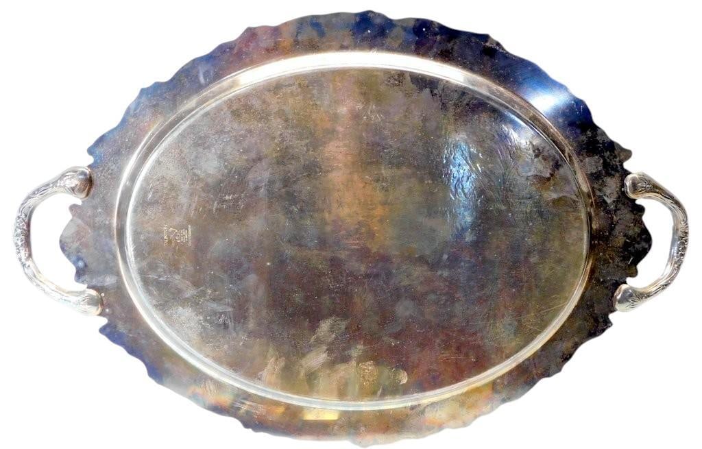 Silver-Plated Tray w/ 25th Anniversary Inscription and Paul Revere Reproduction Set - 5