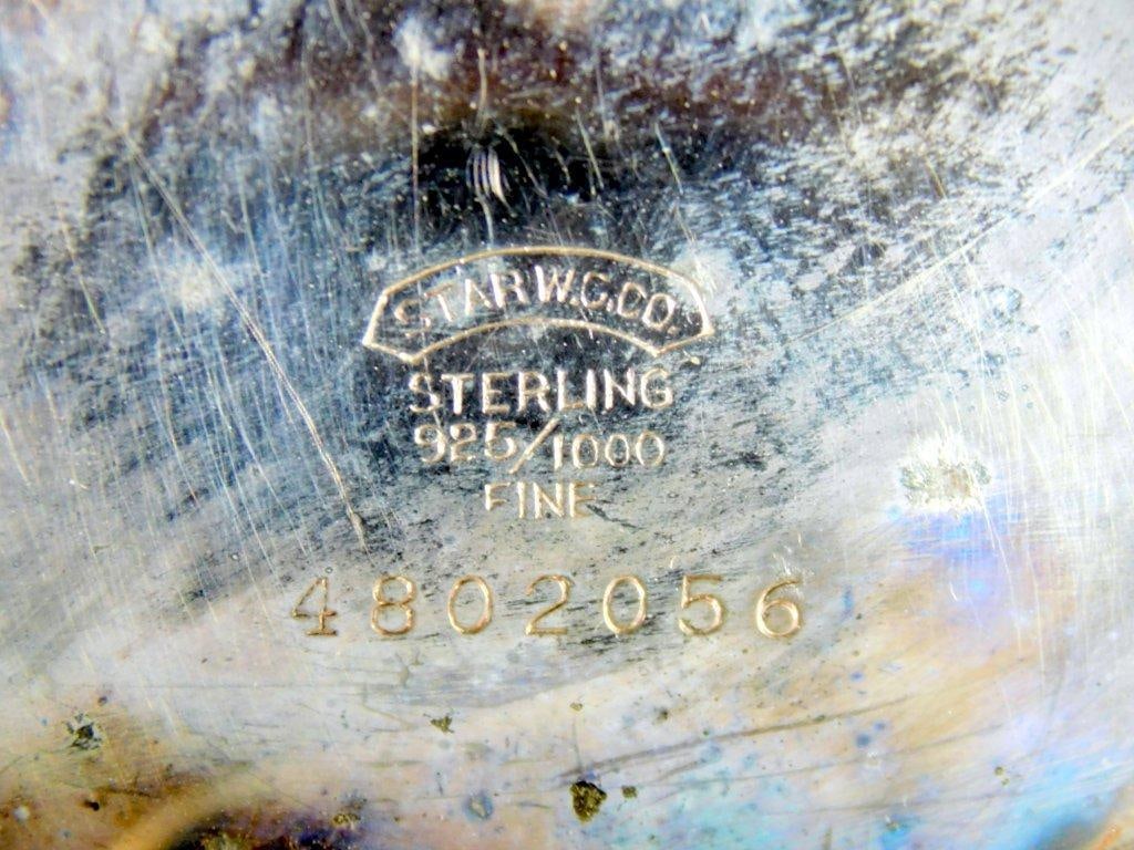 Elgin Sterling Silver Pocket Watch w/ Chain - 2