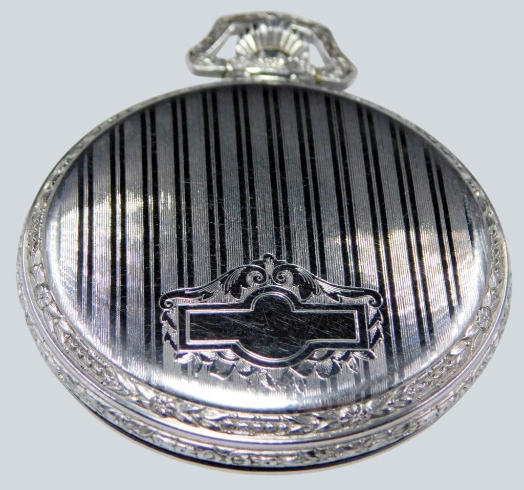 New York Standard 15-Jewel Pocket Watch w/ Engraved Case - 11