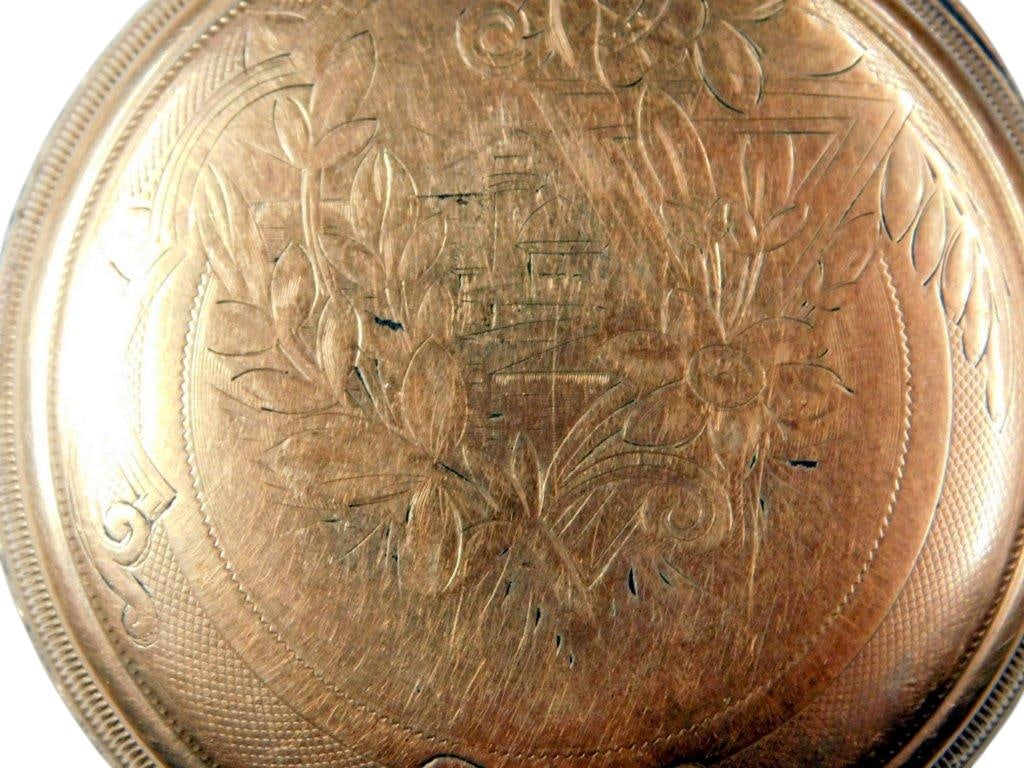 Dueber 14K Gold-Filled Champion Pocket Watch Engraved Case - 8