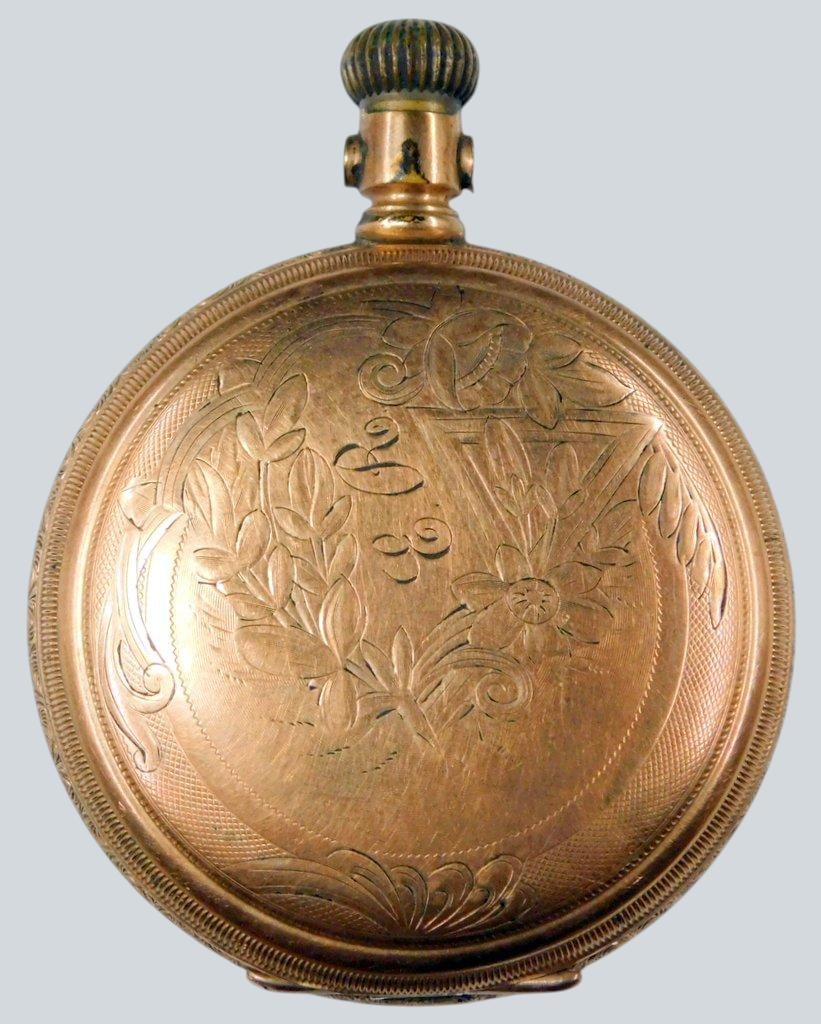 Dueber 14K Gold-Filled Champion Pocket Watch Engraved Case - 9