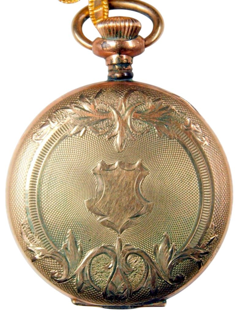Antique Waltham 21-Jewel PocketWatch w/Fleur-de-Lis Lapel Pin - 13