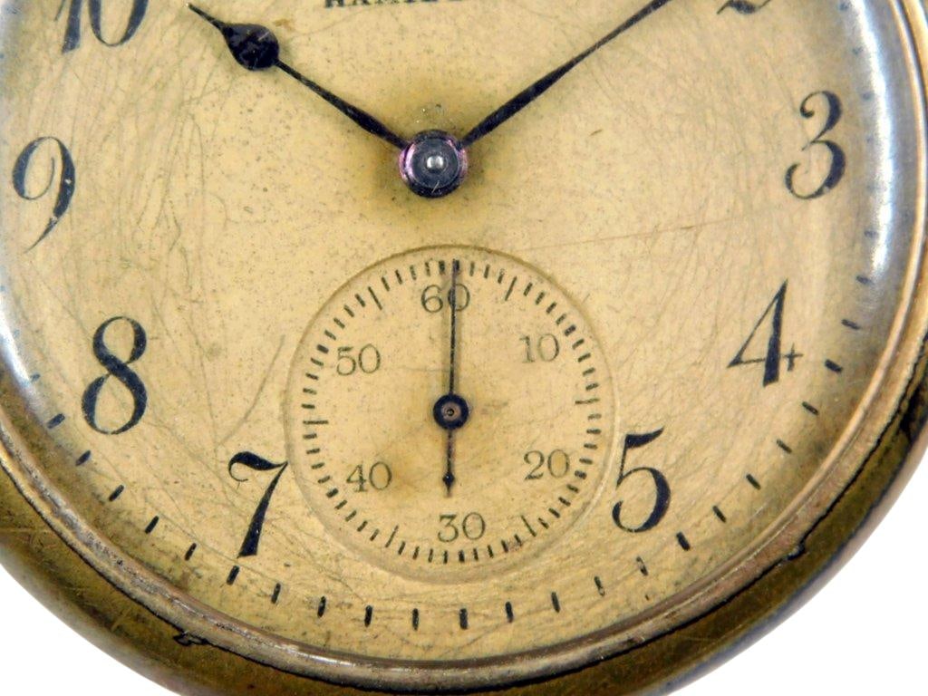 Hamilton 17-Jewels Gold-Plated, Grade 910 Pocket Watch - 4