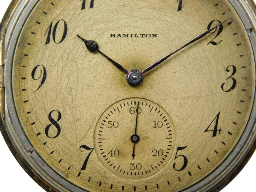 Hamilton 17-Jewels Gold-Plated, Grade 910 Pocket Watch - 5