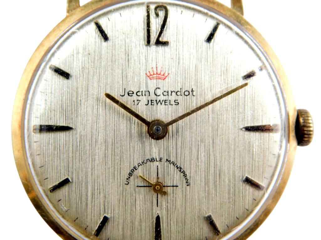 14K Gold Jean Cardot 17 Jewel Men's Vostok Wristwatch - 4