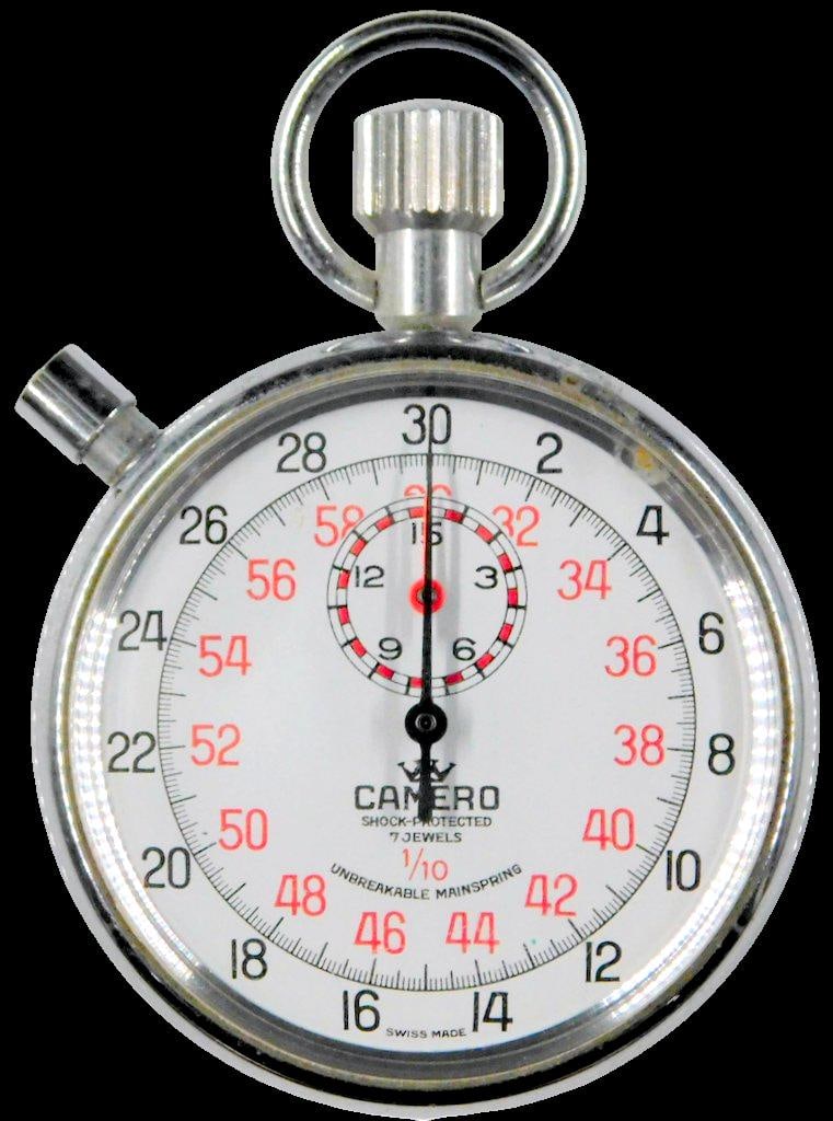 Swiss Made Camero 7 Jewels 1/10 Mechanical Stopwatch (1 of 6)