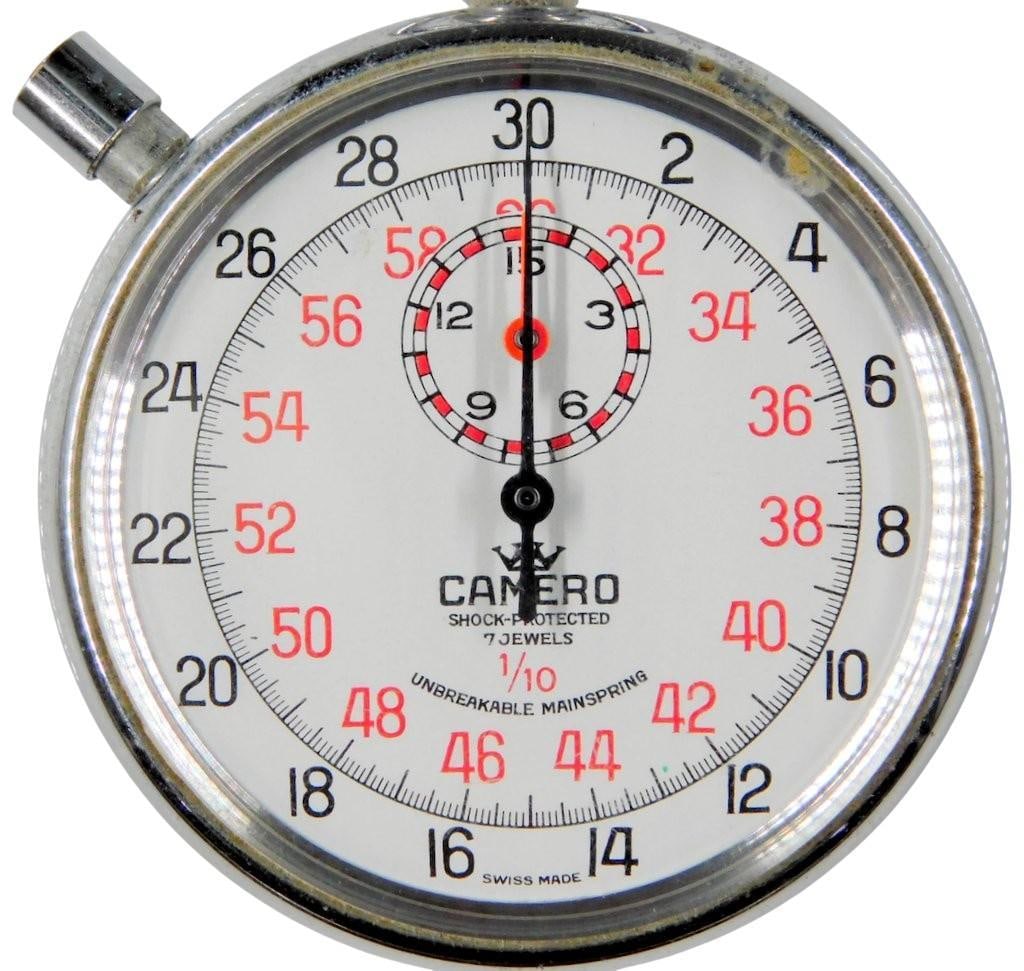 Swiss Made Camero 7 Jewels 1/10 Mechanical Stopwatch - 2
