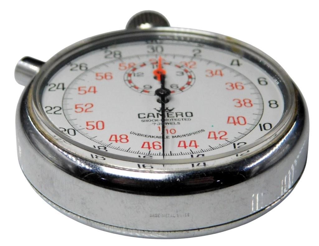 Swiss Made Camero 7 Jewels 1/10 Mechanical Stopwatch - 5
