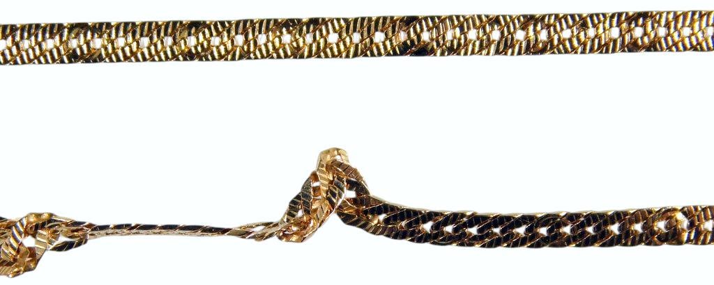 14K Yellow Gold Italian Necklace - 4