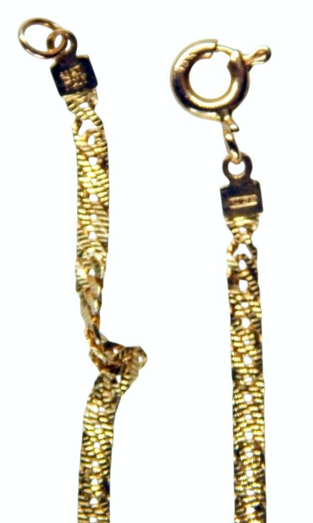 14K Yellow Gold Italian Necklace - 5