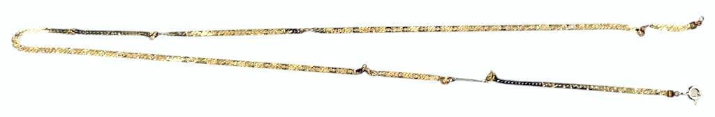 14K Yellow Gold Italian Necklace - 9