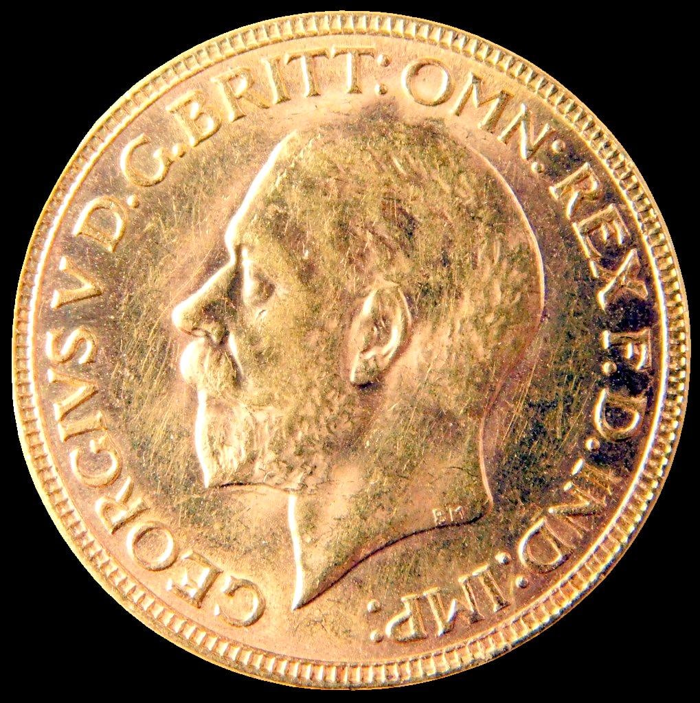 1931 South African Sovereign Gold Coin, King George V SA Coin (1 of 2)