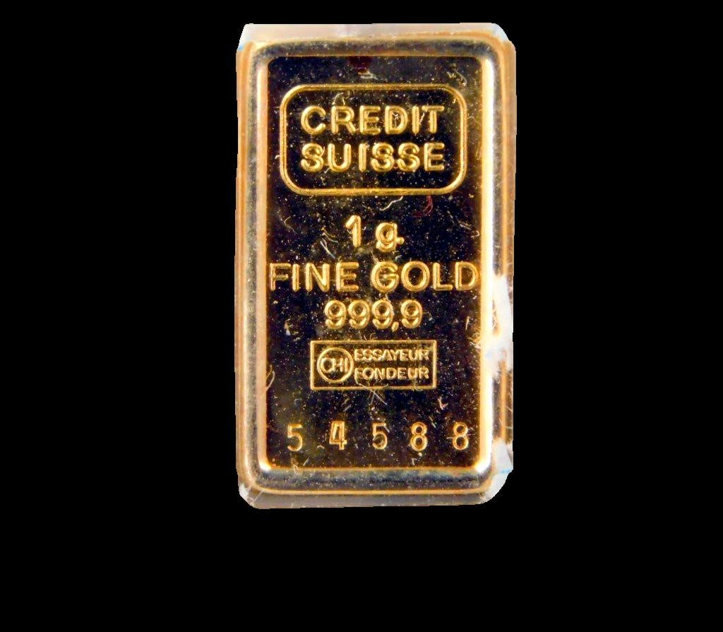Credit Suisse 1g Fine Gold Pendant w/ Assay Certificate - 5