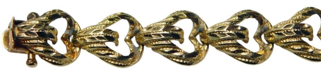 14K Arts Elegance Gold Bracelet - 4