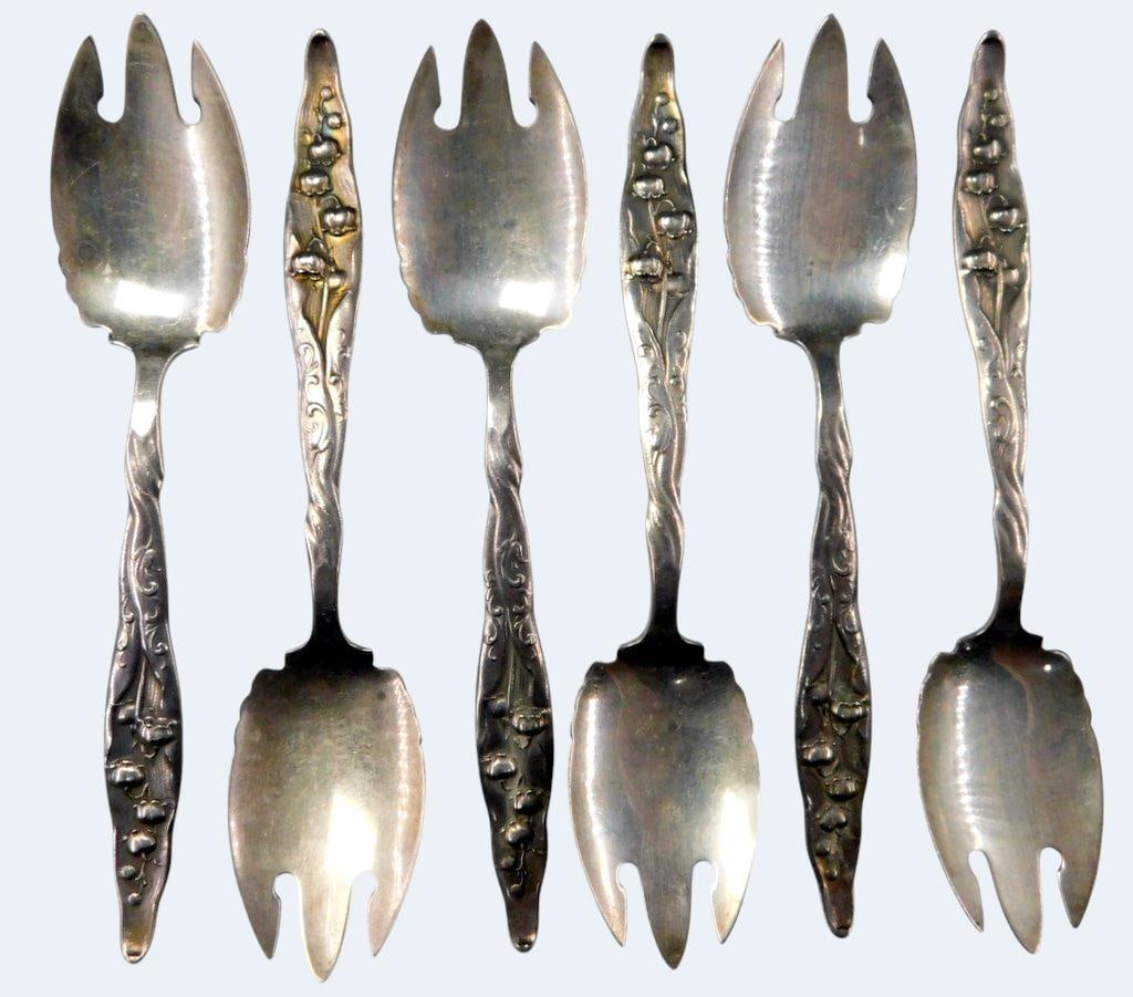 & Gunnell Ice Cream Fork Set, (6) - 5
