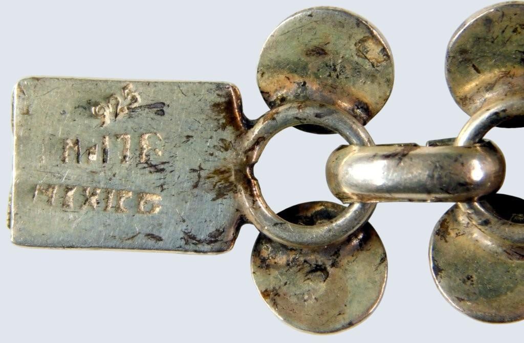 925 Silver Link Bracelet Stamped 'Mexico', '925' - 2