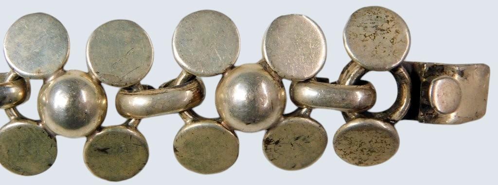 925 Silver Link Bracelet Stamped 'Mexico', '925' - 5