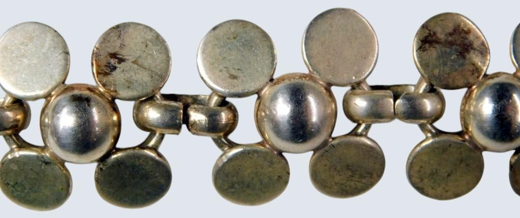 925 Silver Link Bracelet Stamped 'Mexico', '925' - 6