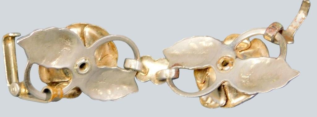 Vintage and Modern Earrings and Floral Brooch Grouping - 3