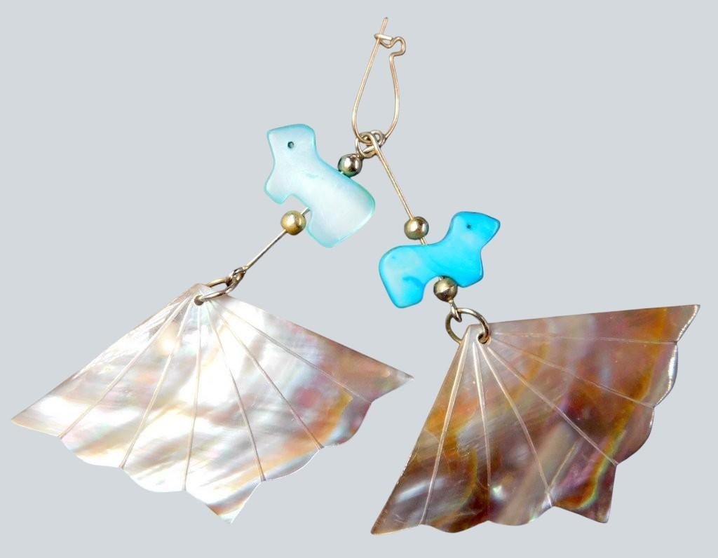 Vintage and Modern Earrings and Floral Brooch Grouping - 4