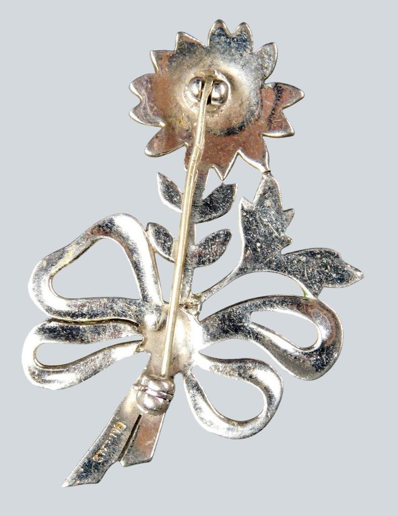 Gold Tone and Enameled Brooches w/ Animal and Floral Designs Included Designer Signed - 9