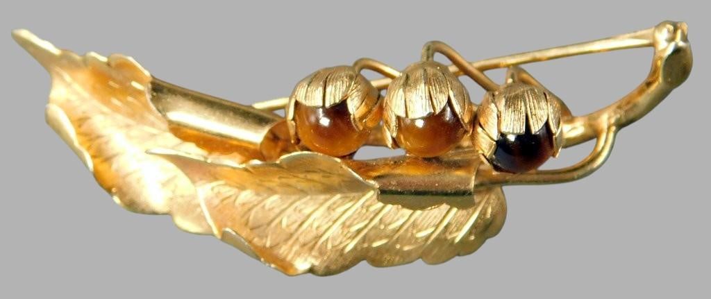 14K Gold-Filled Wells Brooch & Pendant Necklace with Pearl Accent - 3
