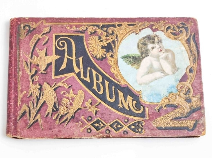 Antikes Posiealbum 1903: Antikes Posiealbum 1903, div. Einträge, Sammlerstück Interne Nr. A0170300049