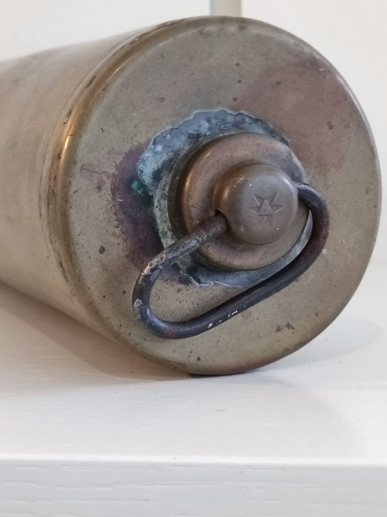 Antike Messing Wärmflasche - 2