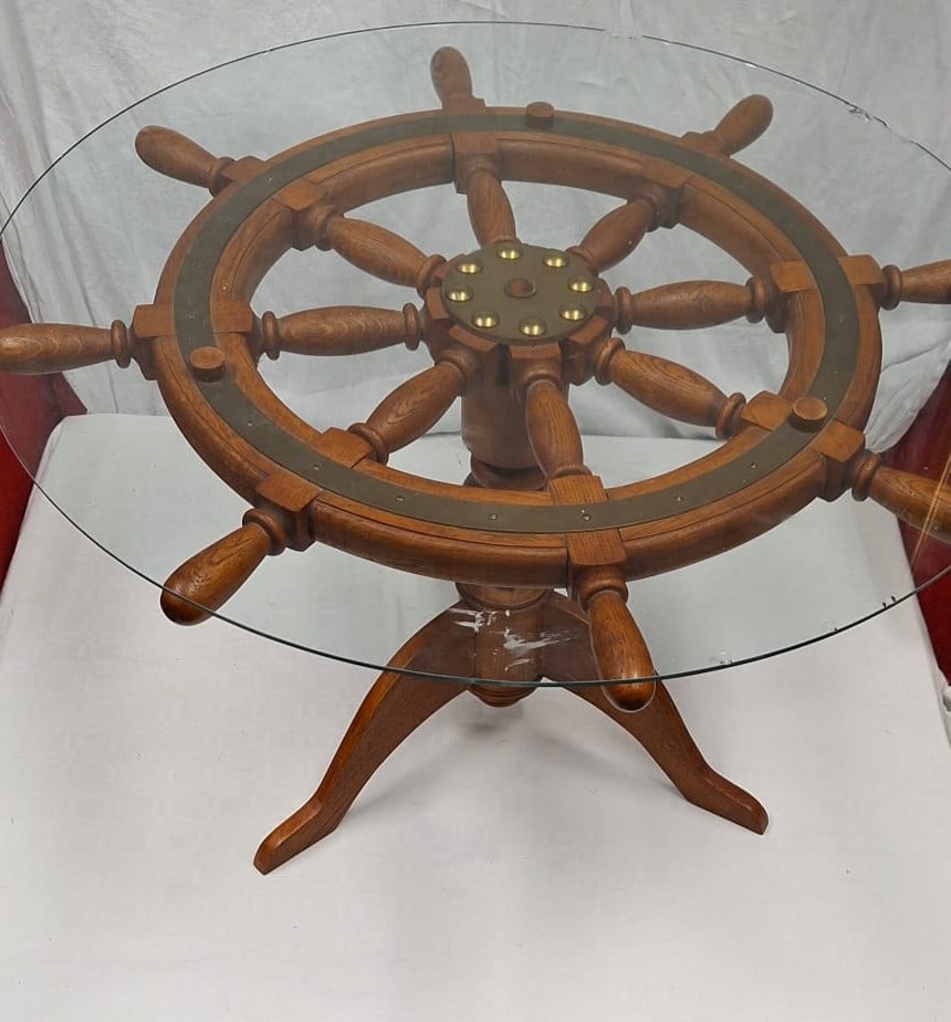 Maritimer Steuerrad Tisch - 3