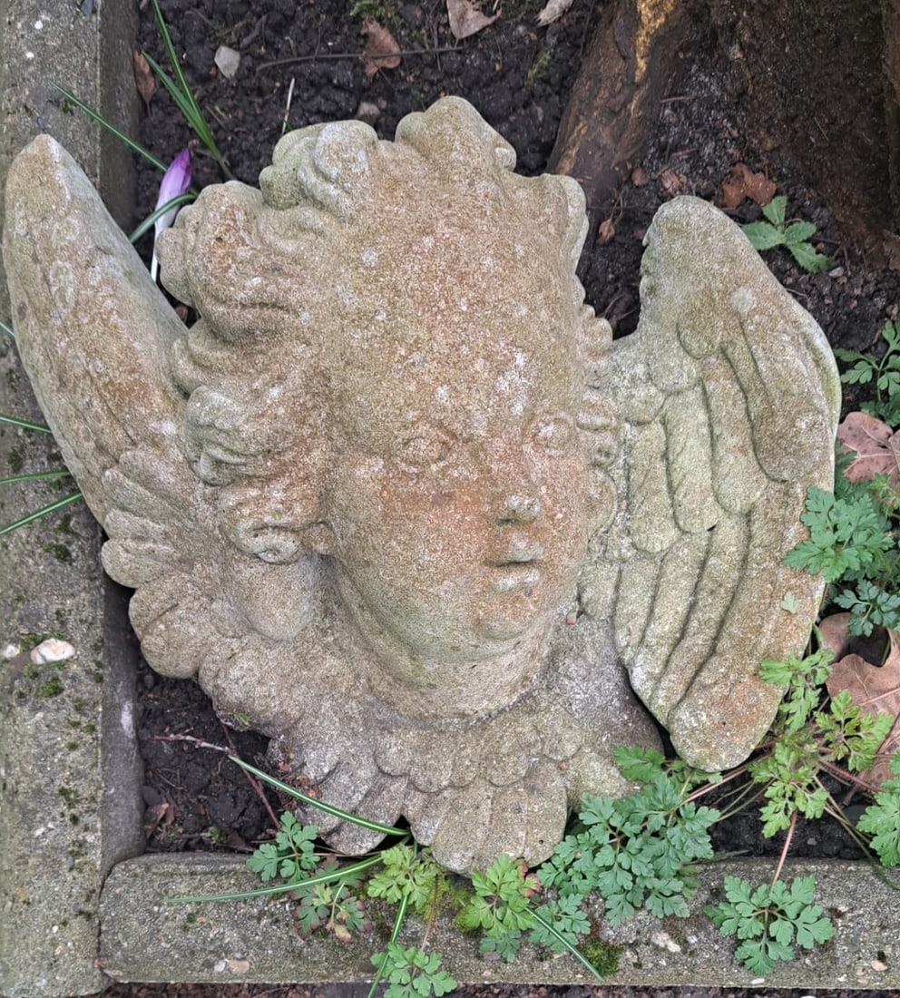 Antiker Stein Engel - 2