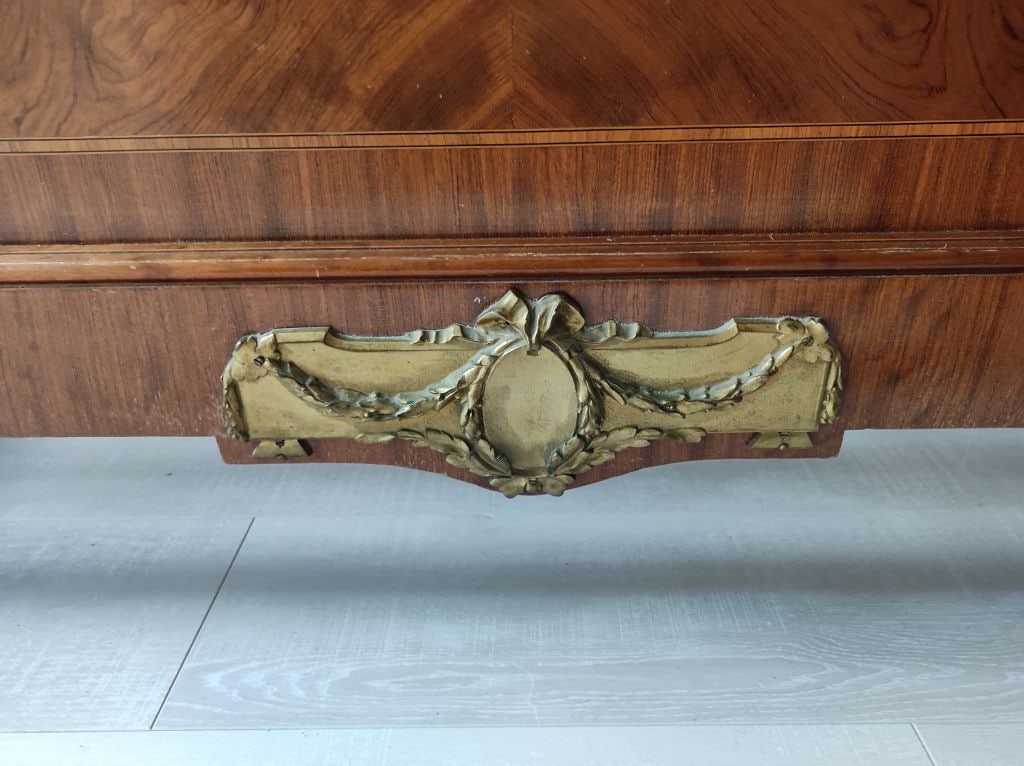 Antikes Pariser Bett mit Intarsien - 3