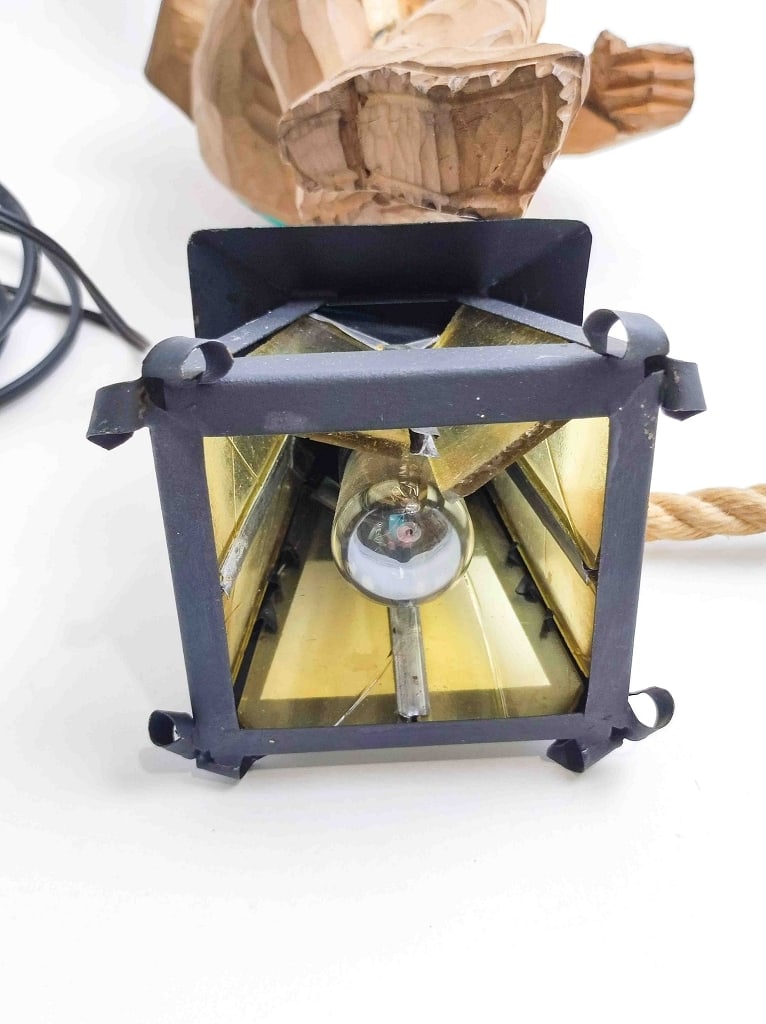 Handgeschnitzte Bergmanns Lampe - 2