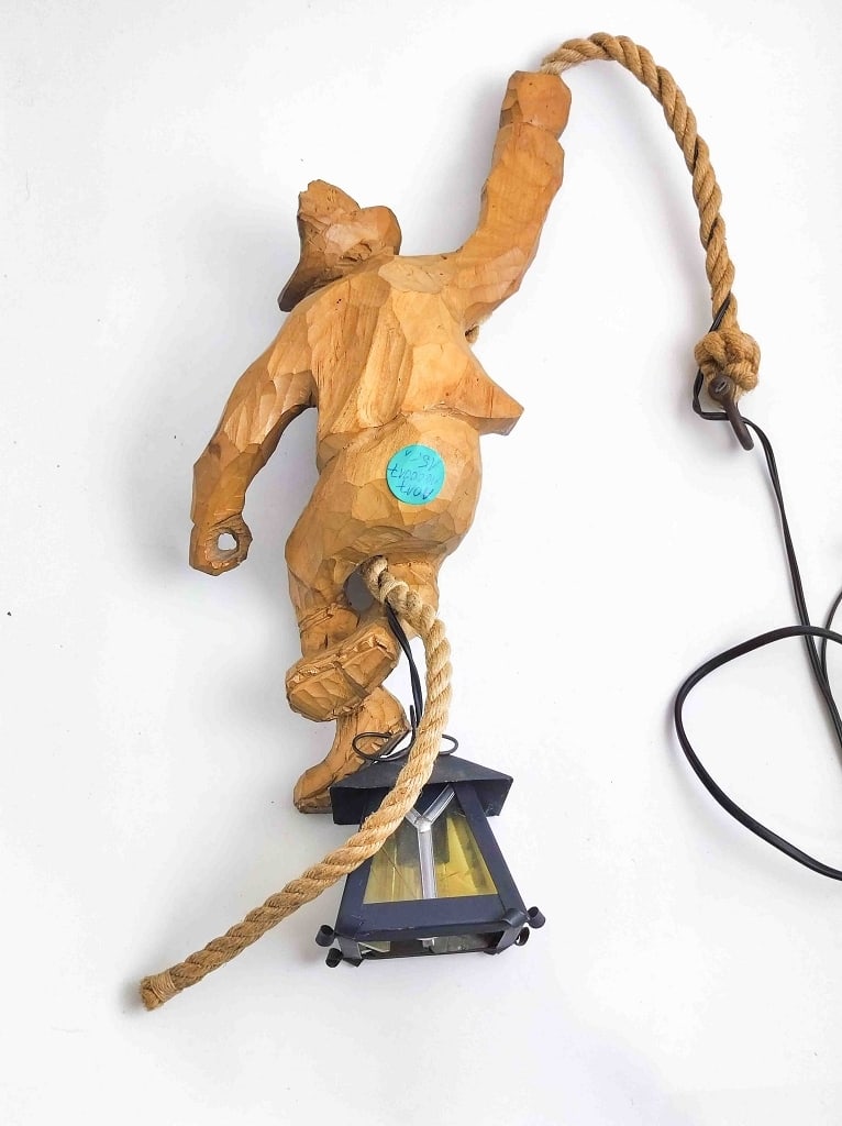 Handgeschnitzte Bergmanns Lampe - 3