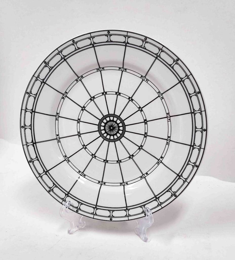 Emilio Bergamin Porzellan Teller: Emilio Bergamin (* 1937 in Asolo) Designer Porzellan Teller Ø ca. 20cm, unbestoßenes Sammlerstück Interne Nummer A0160300001