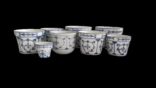 Konvolut Übertöpfe Strohblume - 2