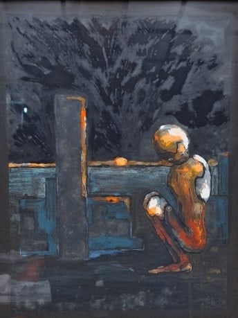 Unbek. Künstler: Unbekannter Künstler, unten rechts signiert, B.M. 78 Rahmenmaß ca. 55 x 45,5cm, Blattmaß ca. 43,5 x 34,5cm Interne Nummer A0171400109