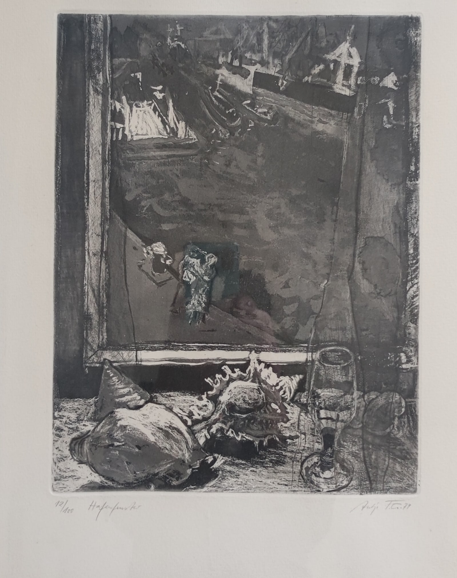 Antje F. Radierung Hafenfenster (1 of 4)