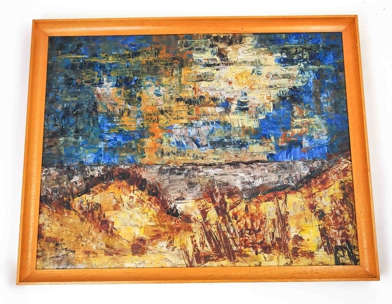 Worpsweder Gemälde: Worpsweder Gemälde gerahmt Rahmenmaß ca. 48 x 38cm, Bildausschnitt ca. 44 x 34cm, u.r. sign. Interne Nummer A0171100002