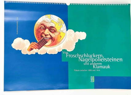 DSR Plakatkalender 1996 Von Froschschluckern...: DSR Plakatkalender 1996, "Von Froschschluckern, Nagelpoliersteinen und anderem Klamauk", 13 ausgewählte Plakate (195-1914) aus dem Archiv der Deutschen Städte-Reklame GmbH, Maße Kalender ca.