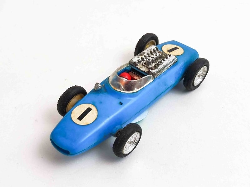 Altes Rennauto Porsche Nr. 1 blau (1 of 2)